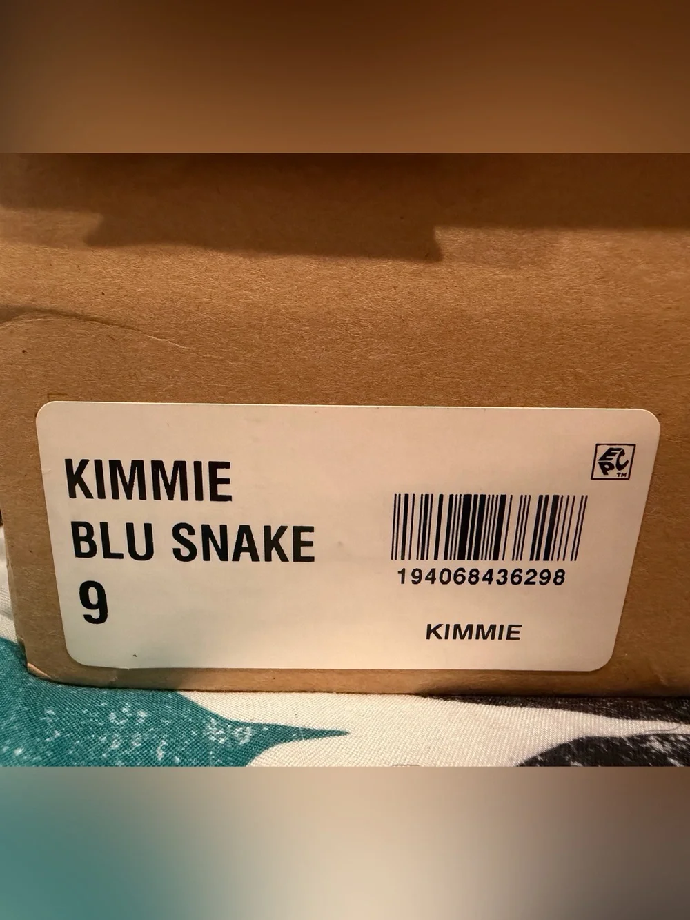 Steve Madden Kimmie sandal blu snake